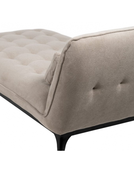 Daybed moderne design stof tekstil creme beige