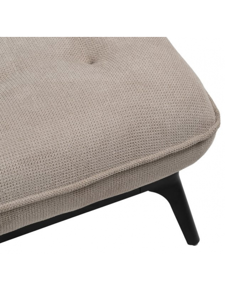 Daybed moderne design stof tekstil creme beige
