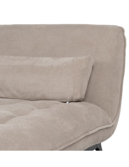 Daybed moderne design stof tekstil creme beige