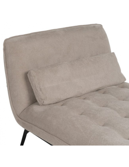 Daybed moderne design stof tekstil creme beige