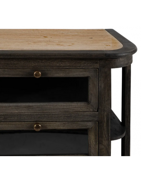 skænk køkkenskænk køkkenskab køkkenø sideboard træ rustik design stuemøbler køkkenmøbler marmor
