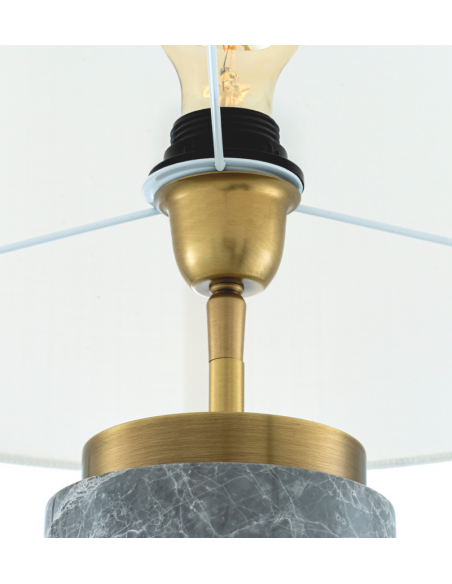 Eichholtz bordlampe messing marmor moderne design stor