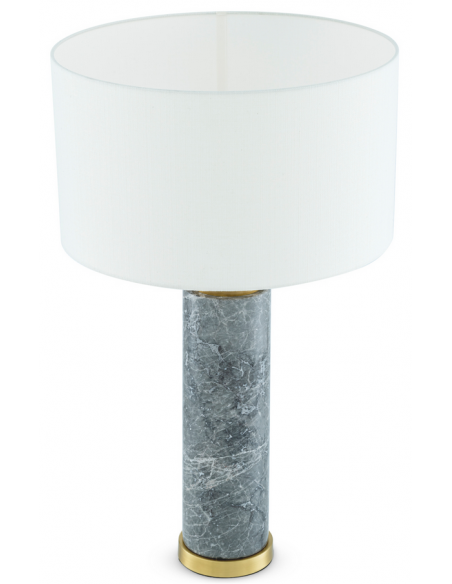 Eichholtz bordlampe messing marmor moderne design stor