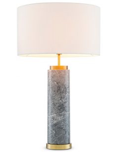 Eichholtz bordlampe messing marmor moderne design stor