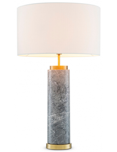 Eichholtz bordlampe messing marmor moderne design stor