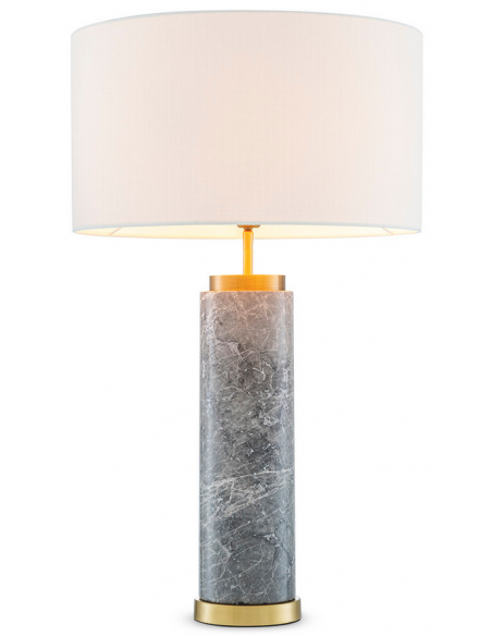 Eichholtz bordlampe messing marmor moderne design stor