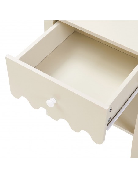 sengebord natbord hvid beige