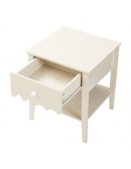 sengebord natbord hvid beige