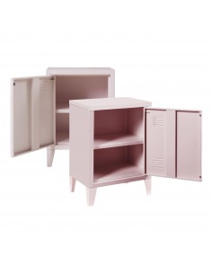 sengebord natbord soveværelse opbevaring metal 2