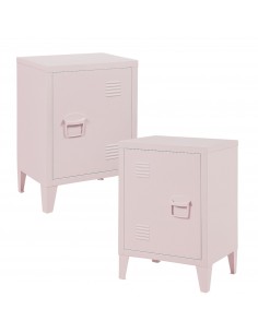 sengebord natbord soveværelse opbevaring metal