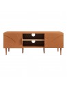 STAR Tvbord i stål og MDF H45 x B120 x D40 cm - Rust/Eg