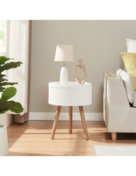 sofabord sidebord stuemøbler rundt moderne design opbevaring