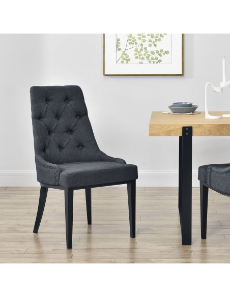 Spisebordsstol nordisk skandinavisk design sort grå