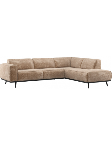 Hjørnesofa velour stof chaiselong chaiselongsofa moderne design