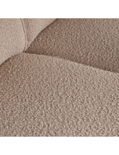 Hjørnesofa beige boucle stof chaiselong chaiselongsofa moderne design 2