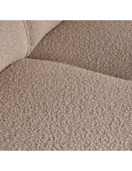 Hjørnesofa beige boucle stof chaiselong chaiselongsofa moderne design