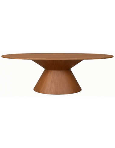 JAGGER Ovalt spisebord i mangotræ 220 x 110 cm - Naturbrun