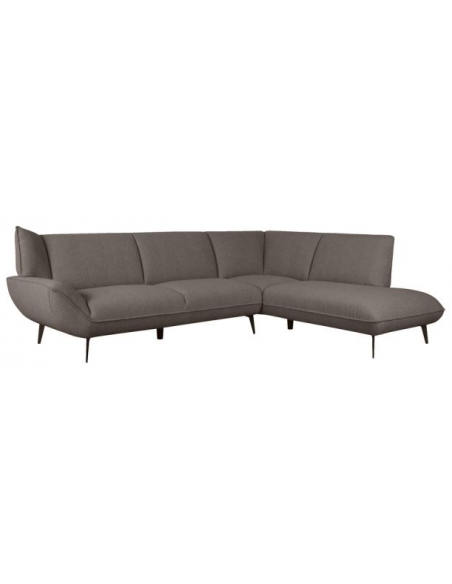 sofa moderne design chaiselong chaiselongsofa højre stof boucle