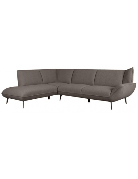 sofa moderne design chaiselong chaiselongsofa højre stof boucle