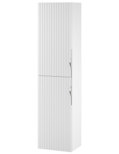 højskab skab til badeværelse badmiljø badeværelsesindretning design mat hvid