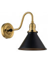 PROVENCE Væglampe H27,5 cm 1 x E27 - Antik messing/Mat sort
