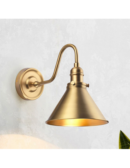 moderne væglampe køkken soveværelse seng sengelampe væg lampe messing
