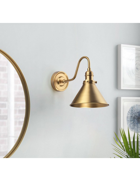 moderne væglampe køkken soveværelse seng sengelampe væg lampe messing