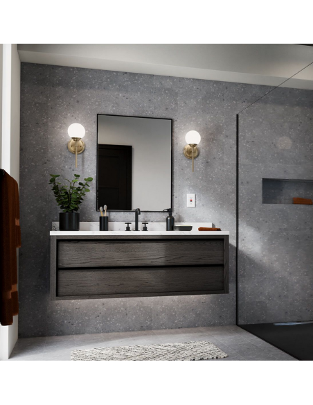 Badeværelseslampe messing moderne design væglampe spejl led