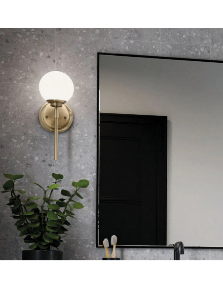 Badeværelseslampe messing moderne design væglampe spejl led