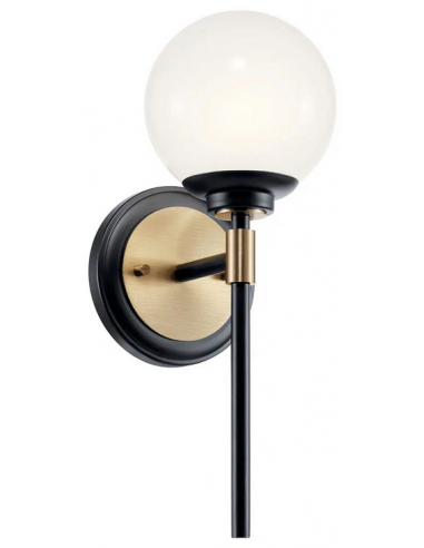 Badeværelseslampe messing moderne design væglampe spejl led sort