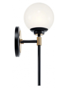 Badeværelseslampe messing moderne design væglampe spejl led sort 2