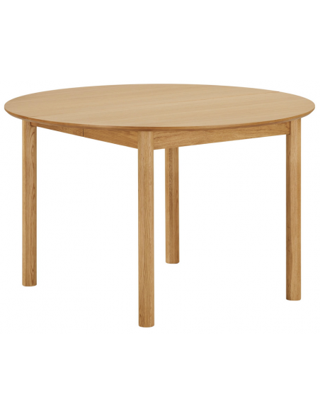 rundt spisebord med udtræk eg træ moderne design 120