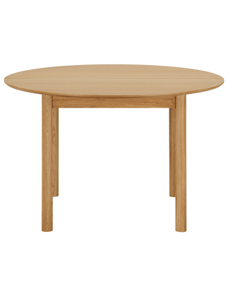 rundt spisebord med udtræk eg træ moderne design 120