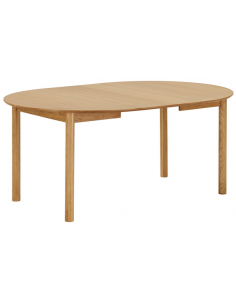rundt spisebord med udtræk eg træ moderne design 120 2