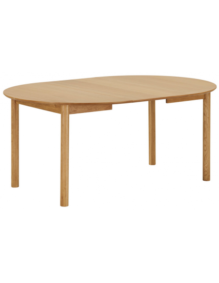 rundt spisebord med udtræk eg træ moderne design 120