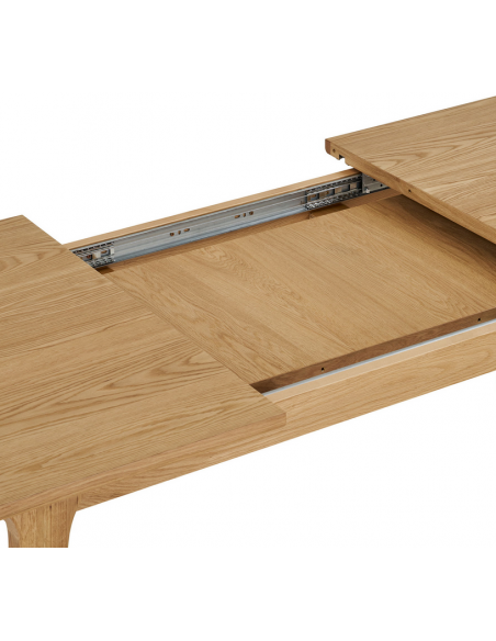 spisebord med udtræk eg træ moderne design