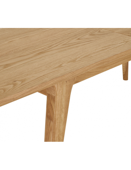 spisebord med udtræk eg træ moderne design