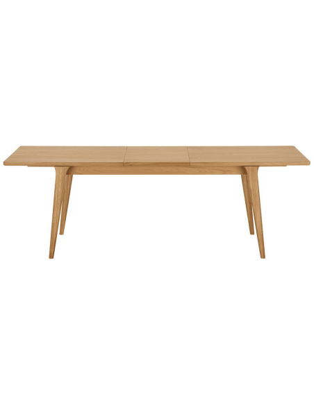 spisebord med udtræk eg træ moderne design