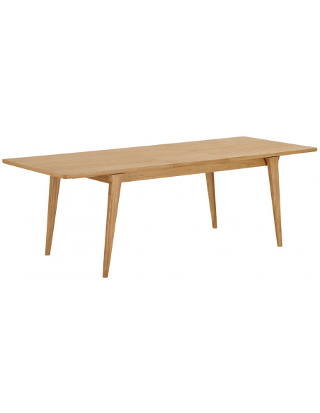 spisebord med udtræk eg træ moderne design