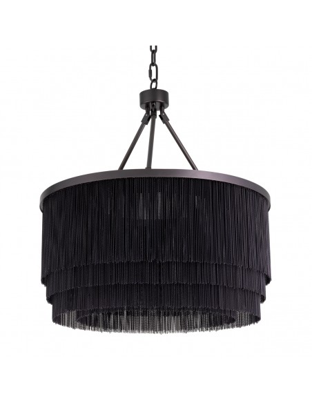 lysekrone loftlampe moderne design spisebord sort eichholtz
