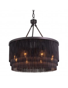 lysekrone loftlampe moderne design spisebord sort eichholtz