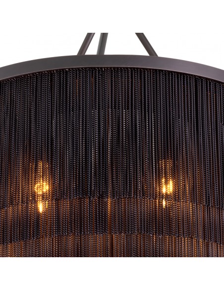 lysekrone loftlampe moderne design spisebord sort eichholtz
