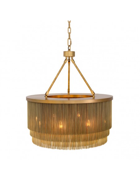 lysekrone loftlampe moderne design spisebord messing eichholtz