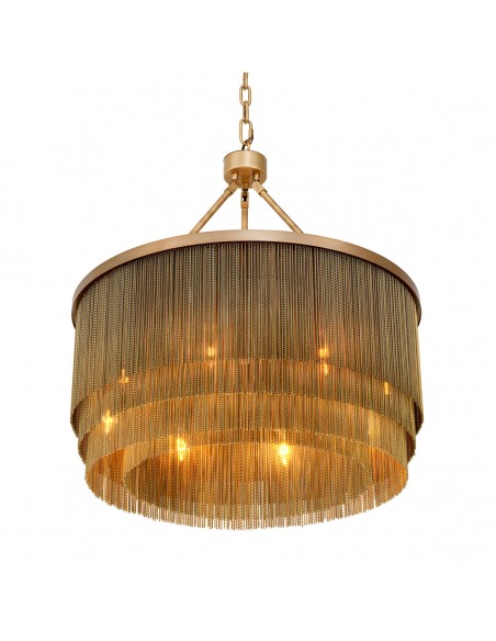 lysekrone loftlampe moderne design spisebord messing eichholtz