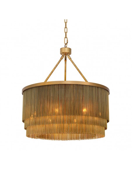 lysekrone loftlampe moderne design spisebord messing eichholtz