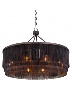 lysekrone loftlampe moderne design spisebord sort eichholtz