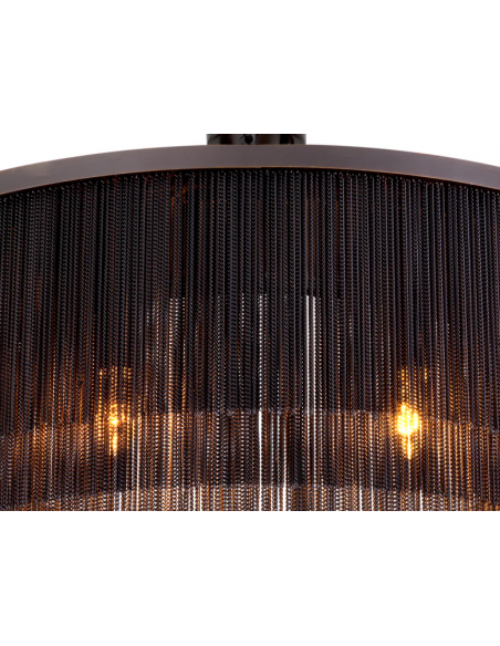 lysekrone loftlampe moderne design spisebord sort eichholtz