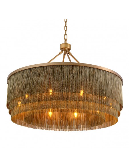 lysekrone loftlampe moderne design spisebord messing eichholtz