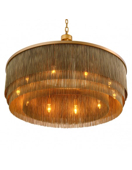 lysekrone loftlampe moderne design spisebord messing eichholtz