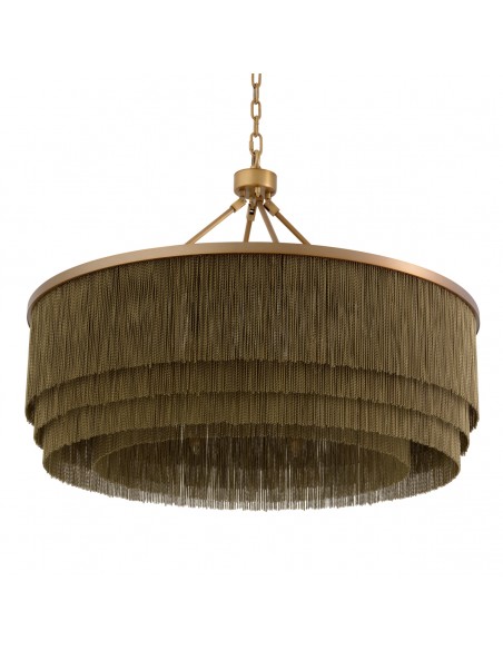 lysekrone loftlampe moderne design spisebord messing eichholtz